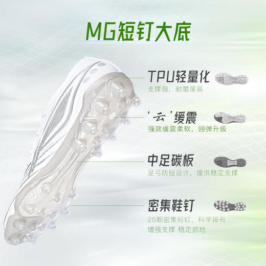 小李子李宁疾影3.5中端TF碎钉䨻缓震MG短钉比赛训练足球鞋成人男 商品图2