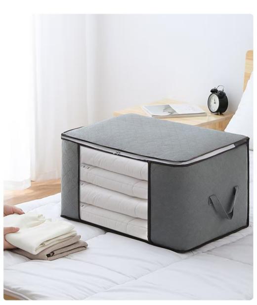 💕【YOOHOPE纯色可视收纳袋】💐家居必备收纳神器💥超级好用！ 🔺搬家：打包袋/行李袋 🔺居家收纳：被子、床品，厚衣服都可以  商品图2