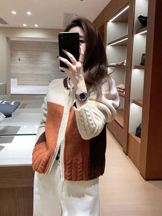 【孤品捡漏】G156桔咖拉链针织开衫（袖子为加长袖）-喜出 商品图2