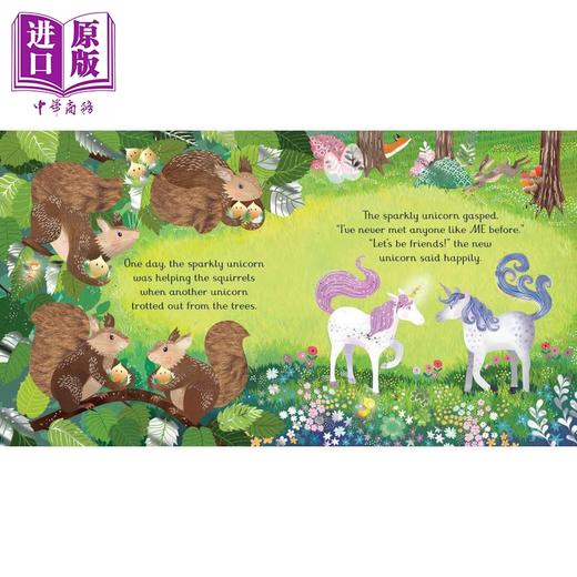 预售 【中商原版】闪闪触摸书 独角兽 Sparkly Touchy-Feely Unicorn 英文原版 儿童纸板书绘本 感觉知觉学习 图画故事 进口童书 商品图3