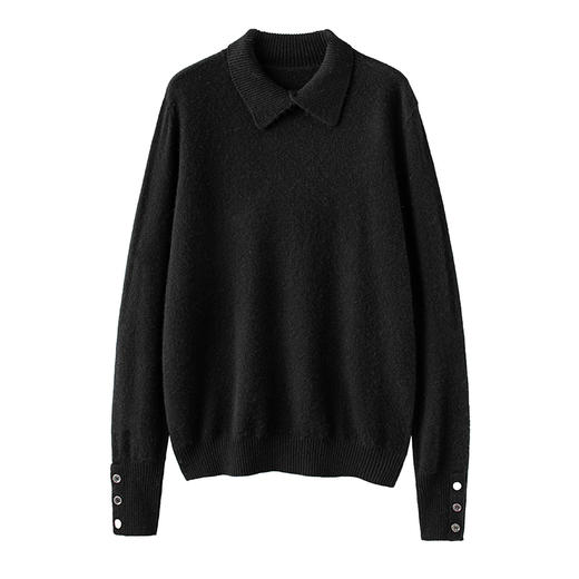 S·Y·C【万能搭】凹造型神器！polo领山羊绒毛衣女R240293 商品图2