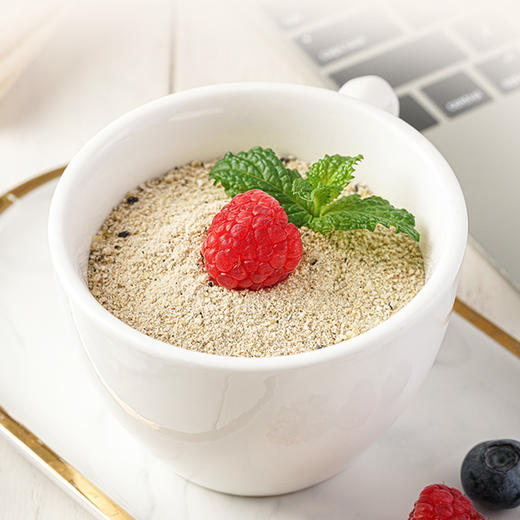 黑芝麻桑葚燕麦粉560g三重高营养配方0蔗糖健康食品认证即食谷物营养粉 商品图3