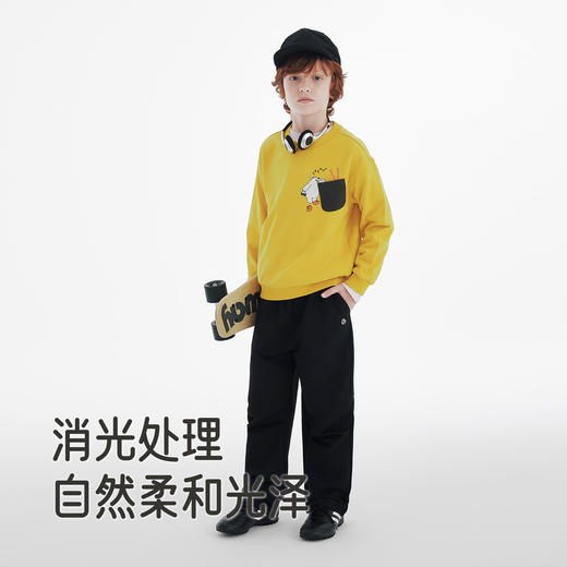 英氏童装中大童裤子2025新款儿童户外工装风直筒裤男童休闲长裤 商品图3