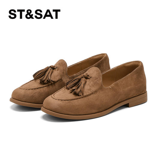 星期六复古文艺风流苏平底乐福鞋SSD3111CCW 商品图13