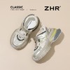 ZHR【厚底6.5cm】增高老爹鞋女夏季透气镂空运动凉鞋魔术贴休闲鞋 商品缩略图9