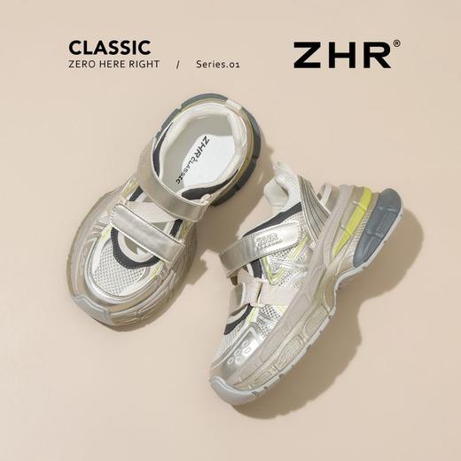 ZHR【厚底6.5cm】增高老爹鞋女夏季透气镂空运动凉鞋魔术贴休闲鞋 商品图9