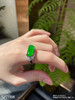 高冰艳绿马鞍戒指【5251508】具体价格微信咨询 商品缩略图5