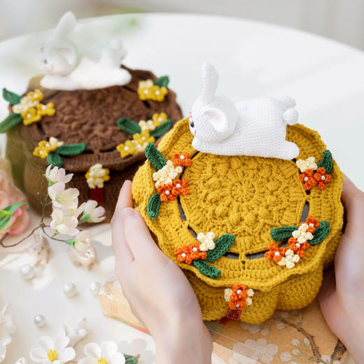 苏苏姐家月桂中秋收纳盒手工diy编织钩针材料包棉毛线礼物制作 商品图3