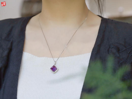紫水晶吊坠【温澜】，925银镶 商品图6