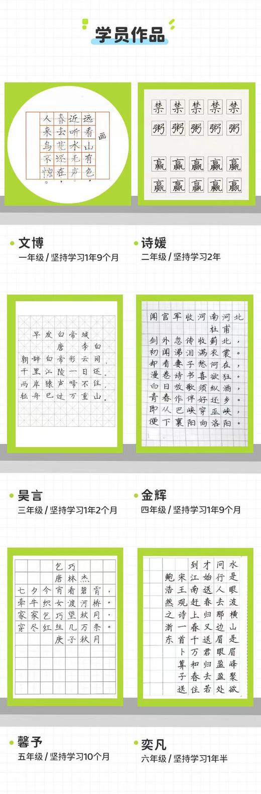 河小象写字课  课程包含：6节精品写字课+2节坐姿 握姿 示范精讲课+6天专业1V1辅导 商品图4