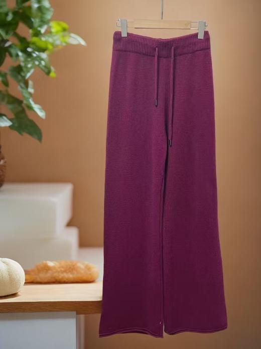 【孤品捡漏】G161紫色针织长裤（加长款）喜出 商品图0
