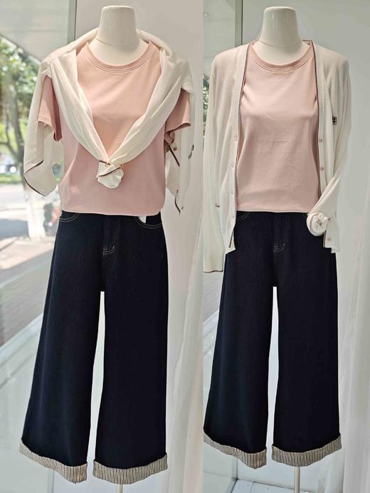 58M744新品T恤 圆领80支丝光棉T 商品图2