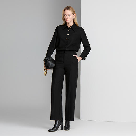 EITIE爱特爱直筒宽松版型通勤时尚衬衣8409104 商品图1