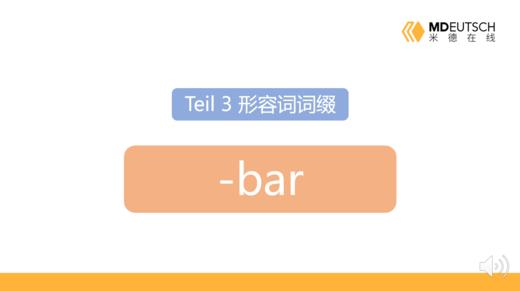 形容词后缀 -bar 商品图0