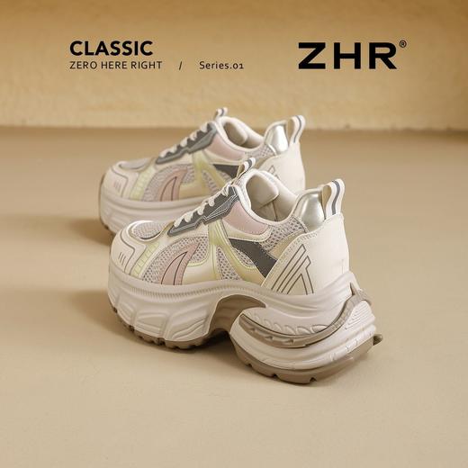 ZHR则则7cm厚底内增高老爹鞋春秋校园风透气运动休闲鞋高颜值女鞋 商品图5
