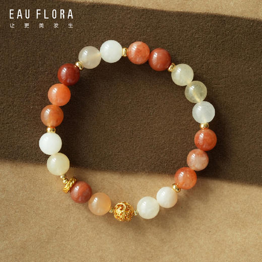 【如意】转运珠金丝玉手串 商品图0