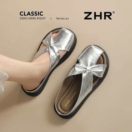 ZHR则则蝴蝶结包头拖鞋女外出夏季时尚百搭超软凉拖鞋女休闲网红 商品图8