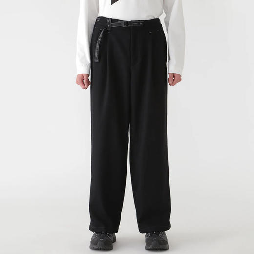 and wander REWOOL tweed wide 男女中性款再生羊毛宽松阔腿裤 商品图0