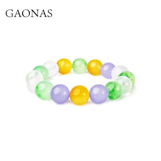 GAONAS 非金属玻璃手链多宝玲珑时尚贵气新中式多彩手链11605SG 商品图2