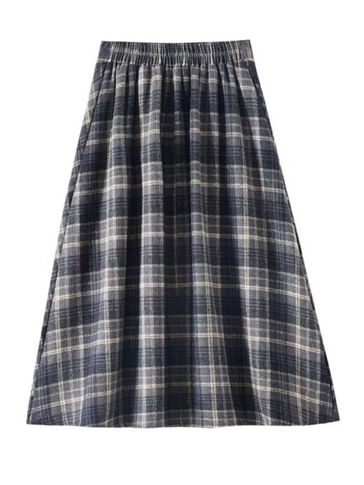 【孤品捡漏】G113灰色格子伞裙半身裙-喜出 商品图2