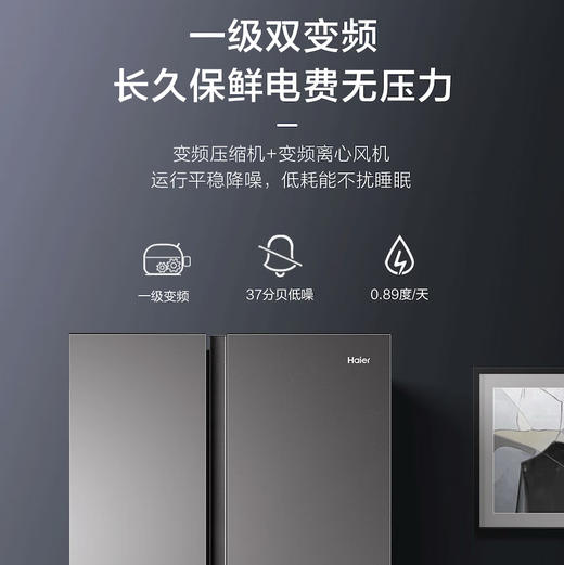 海尔（Haier）冰箱 BCD-538WGHSSEDBK 商品图6