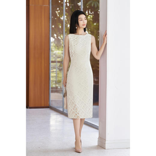 天丝亚麻肌理感套装【提花极简风外套莱赛尔背心裙两件套】套装女秋装高级感洋气4420 商品图3