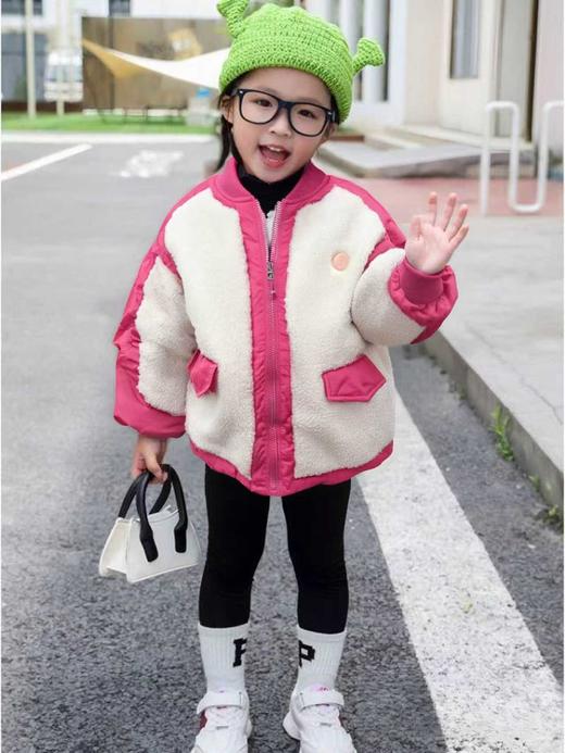 【孤品捡漏】G59女童双面穿着颗粒夹棉棉服-喜出 商品图0