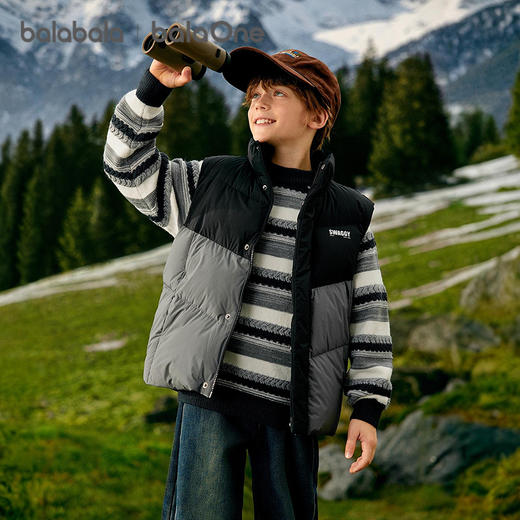 巴拉巴拉balaOne儿童马甲女童男童外套上衣新款童装2025冬高充绒 商品图1