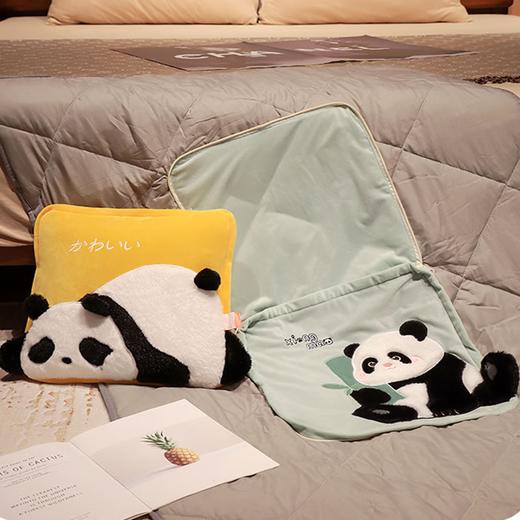 因为+所以 / Because & So  黄色摊摊熊猫-抱枕被 商品图4