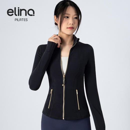 一恋普拉提限量闪耀金瑜伽运动立领外套EMM629 商品图1