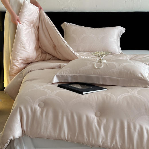 【热卖推荐】自然醒天丝棉大提花系列-雅奢蚕丝蛋白被TD 商品图4