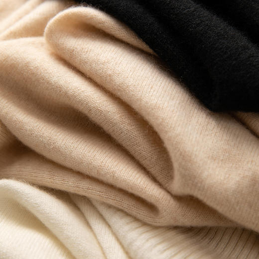 S·Y·C【万能搭】凹造型神器！polo领山羊绒毛衣女R240293 商品图4