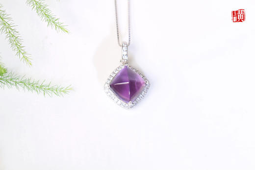 紫水晶吊坠【温澜】，925银镶 商品图7