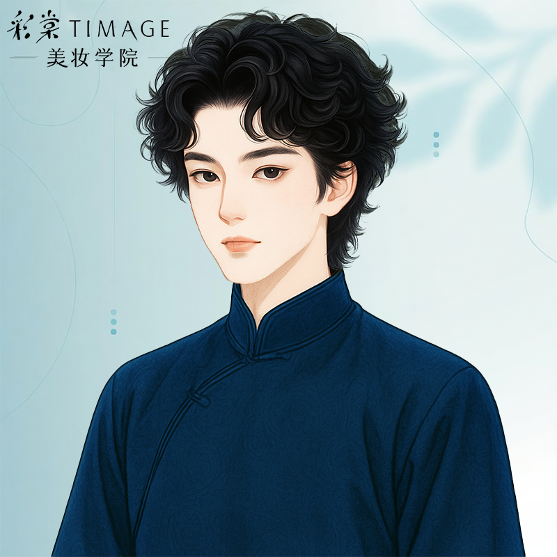 烫发+洗剪吹+造型（男）