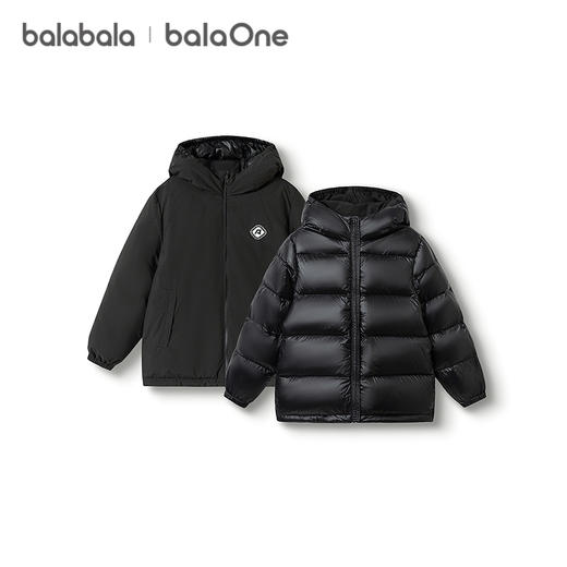 巴拉巴拉balaOne儿童羽绒服男女童户外防护保暖冬2025新款两面穿 商品图4