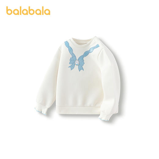 【艾莎IP】巴拉巴拉女童卫衣加绒秋冬装绣花小童洋气休闲上衣时尚 商品图4