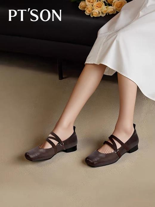 《云粉节》BF楼自由姿色（百田森）玛丽珍女鞋2025秋款超软羊皮革不累脚单鞋配裙子的鞋 商品图1