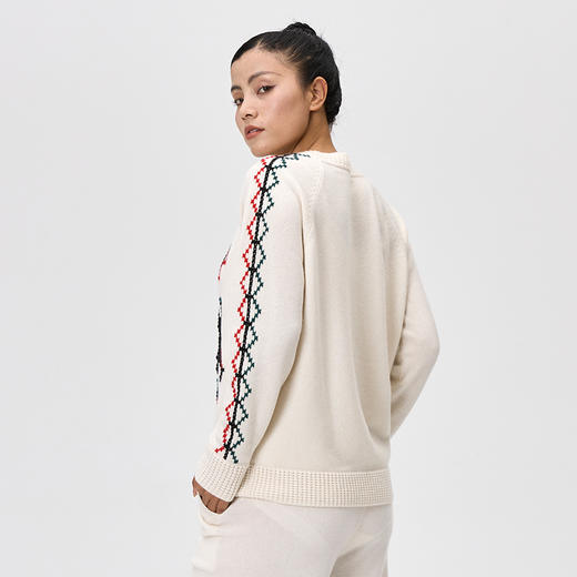 手工哈尼绣羊绒套衫  SJF97W239N 商品图11