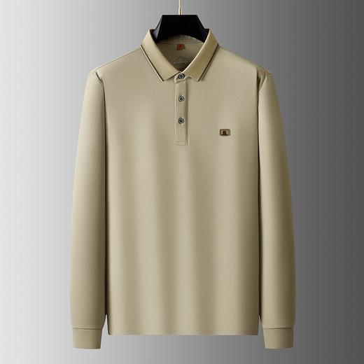 【DWP】大依优型大码男士Polo衫翻领长袖T恤秋季新款商务休闲百搭男士加肥加大码男胖子简约舒适气质 商品图8