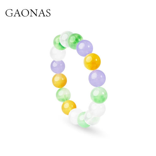 GAONAS 非金属玻璃手链多宝玲珑时尚贵气新中式多彩手链11605SG 商品图1