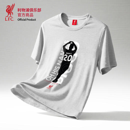 【官网同款】利物浦俱乐部 | 若塔灰色纪念T恤慈善款圆领短袖 商品图2