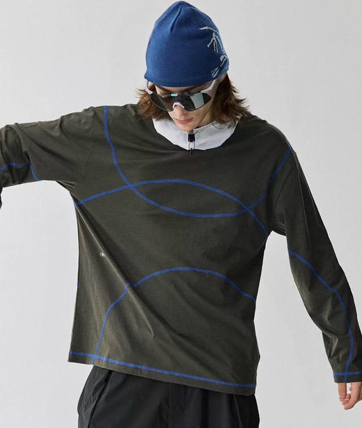 情侣款哈苏线竹节棉长袖T恤082601 商品图13