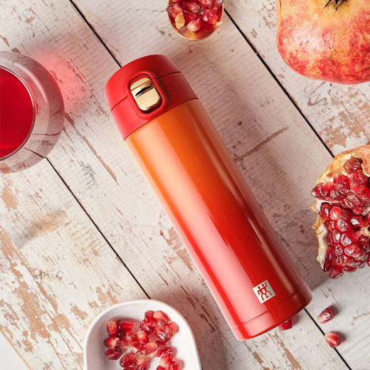 双立人真空保温弹跳杯石榴红430mLZW-BP827/1033578 商品图9