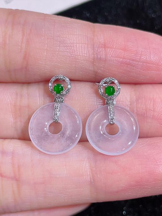 甜甜圈翡翠耳坠 商品图3