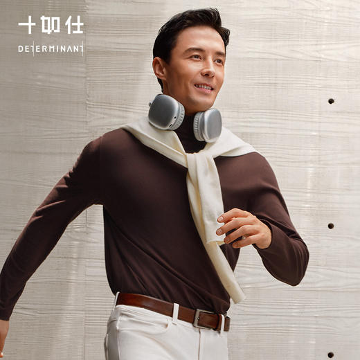 【人气爆款】秋冬新品针织高领羊毛保暖长袖T恤-T04-04 商品图1