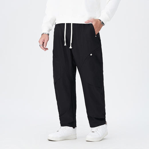 【DMH】大依优型男装大码休闲裤卫裤潮流宽松休闲秋季新款时尚直筒长裤加肥加大男士卫裤运动裤300斤 商品图1