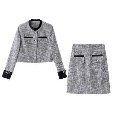 HR CPYY9913时尚小香风套装气质两件套裙 商品图4