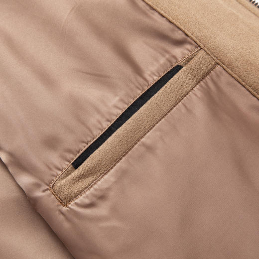 【仿麂皮】圣得西男士立领休闲夹克2025秋新款机车风百搭工装外套 商品图13