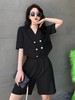 【孤品捡漏】（套装）G111藏短袖➕短裤小西装2件套-喜出 商品缩略图0