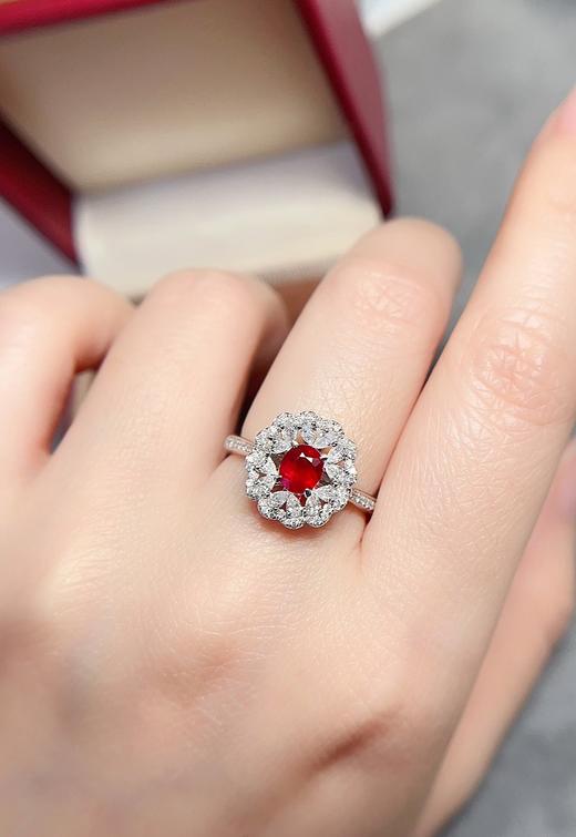 0.65ct刻面红宝石戒指 商品图4